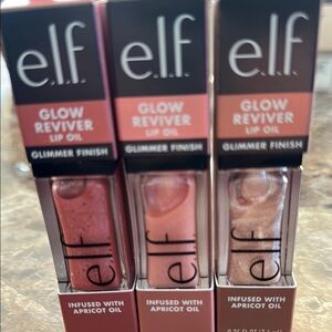 Glow Reviver Lip Oil set of 3: Princess Cut, Candy Coded, and Crystal Baller